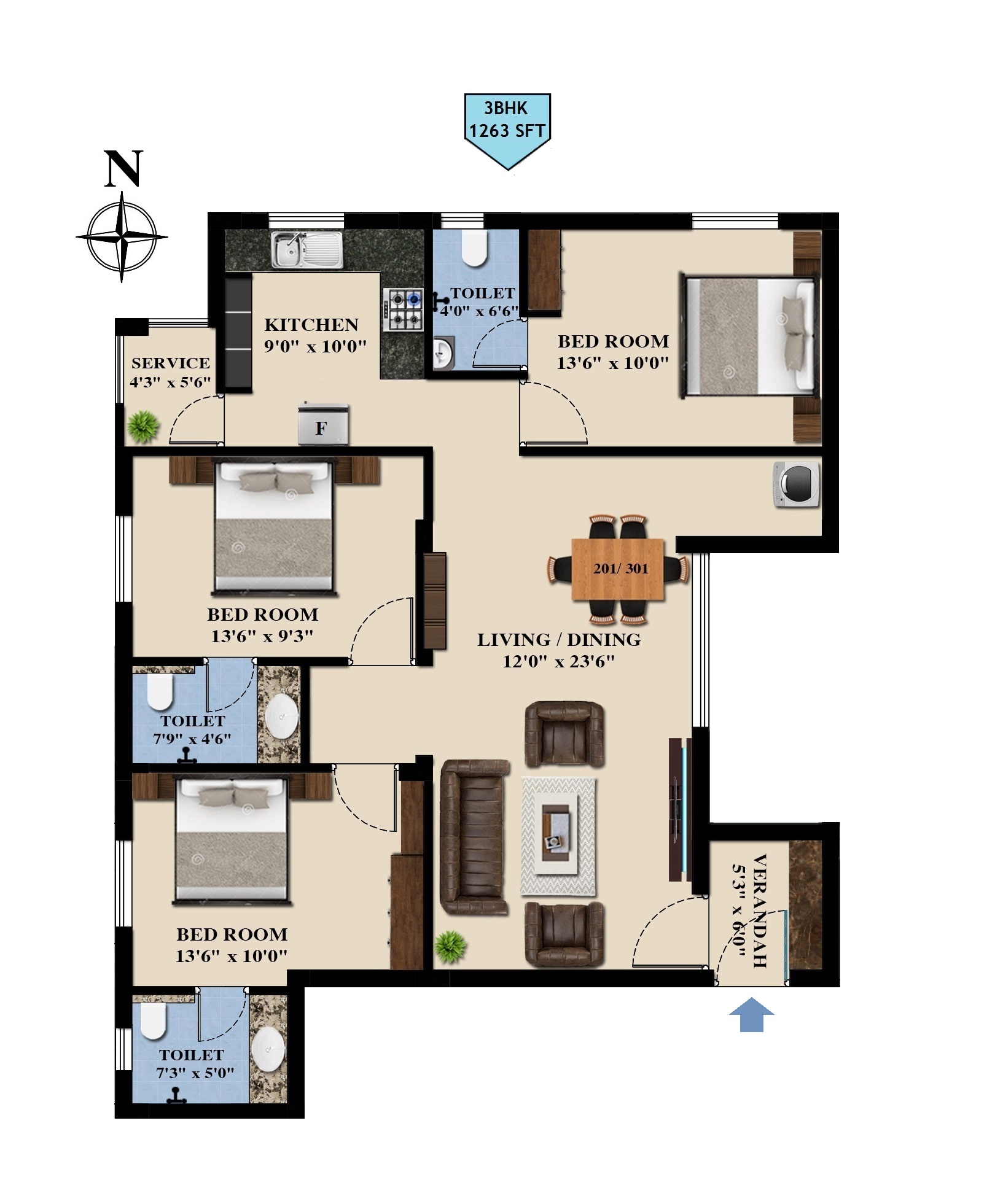 First and Second floor-plan