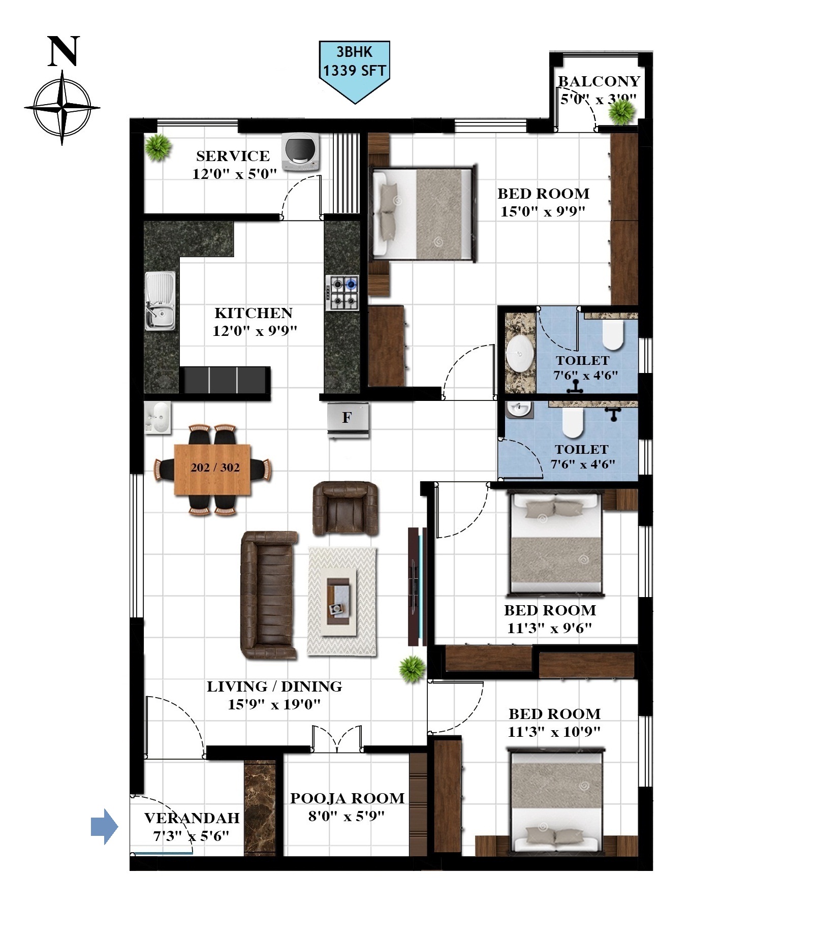 First and Second floor-plan