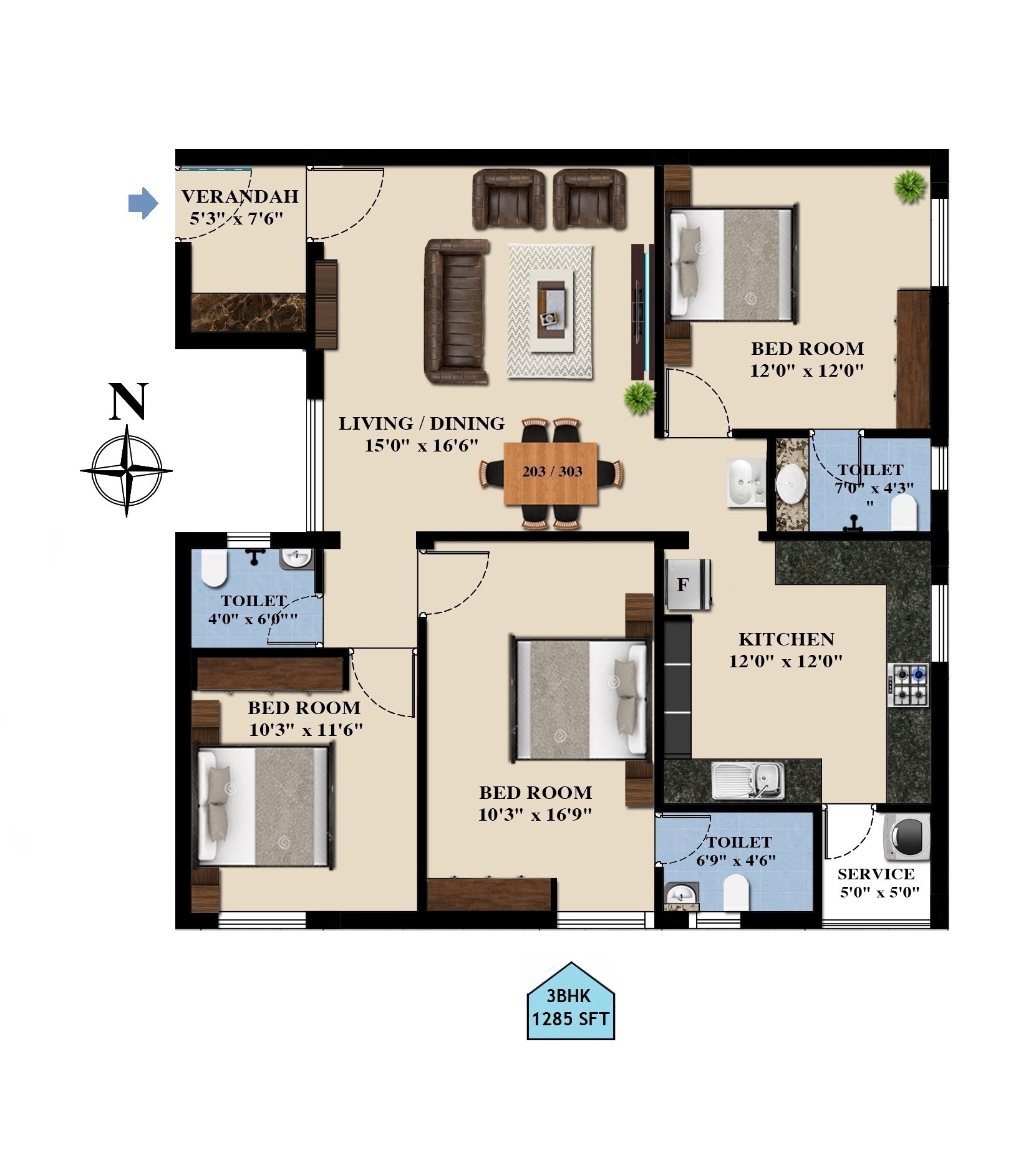 First and Second floor-plan