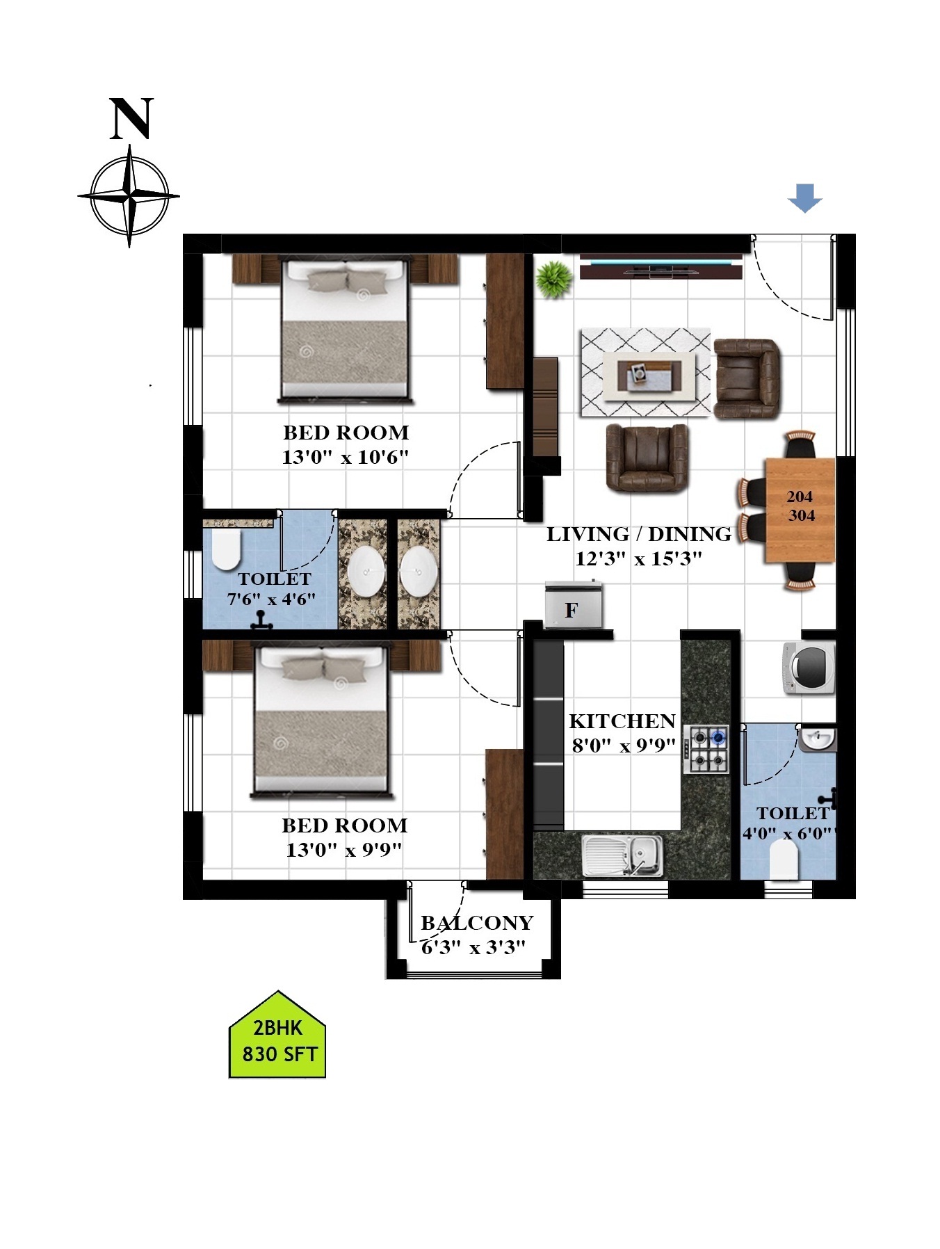 First and Second floor-plan